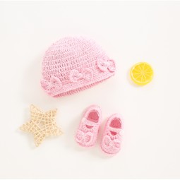 Baby Set Supplier - Knit Wool Beanie Koala Hat Shoes Set
