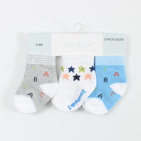 Baby Socks Manufacturer - Animal Print Long Infant Ankle Set