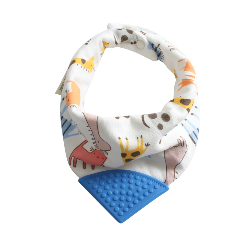 Baby Scarf Manufacturer - Custom Logo Teether Cotton Triangle