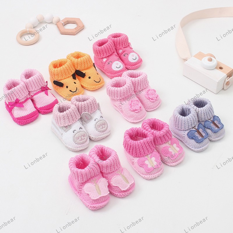 Baby Shoes Supplier - Handmade Crochet Animal Flower Booties