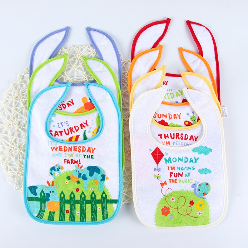 Baby Bib Manufacturer - 7pk Waterproof Cotton Bandana Drool