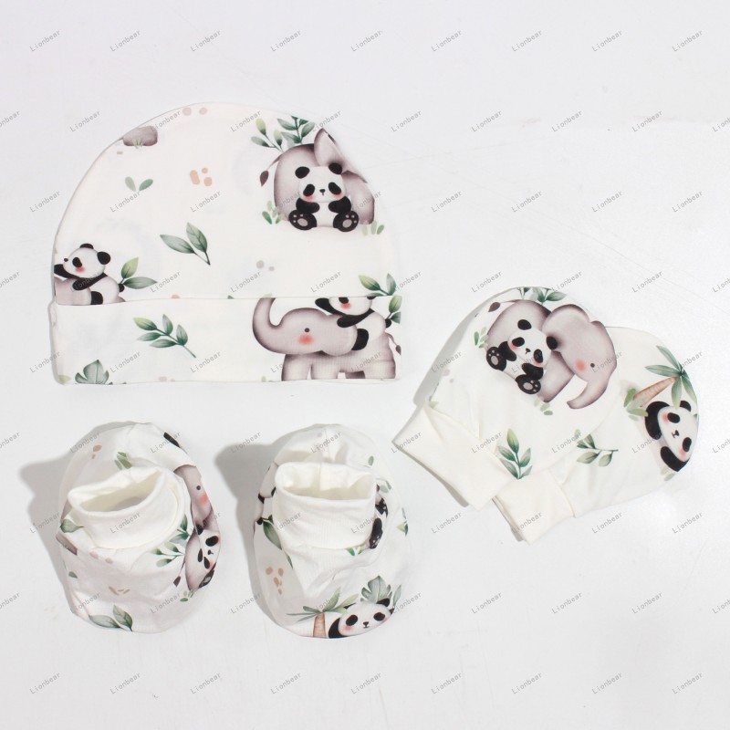Baby Set Manufacturer - 100% Cotton Beanie Mittens Booties