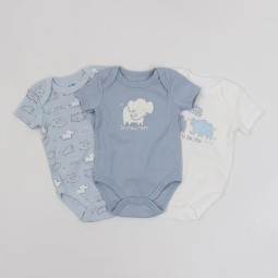 Baby Jumpsuit Factory - 100% Cotton Short-Sleeved Three-Piece