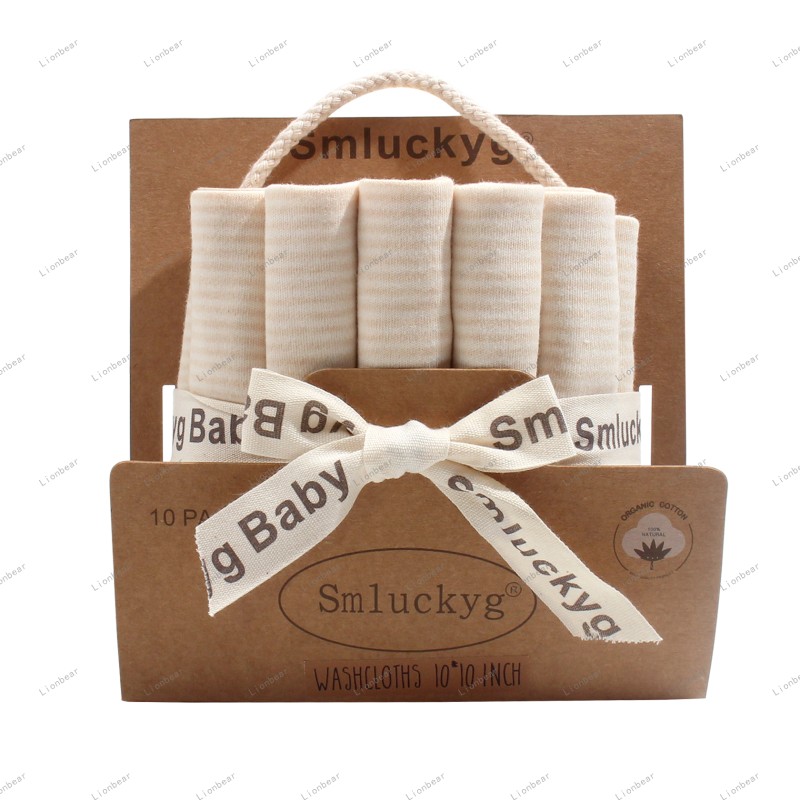 Baby Washcloth Factory - 100% Cotton Soft Square Newborn Wipes