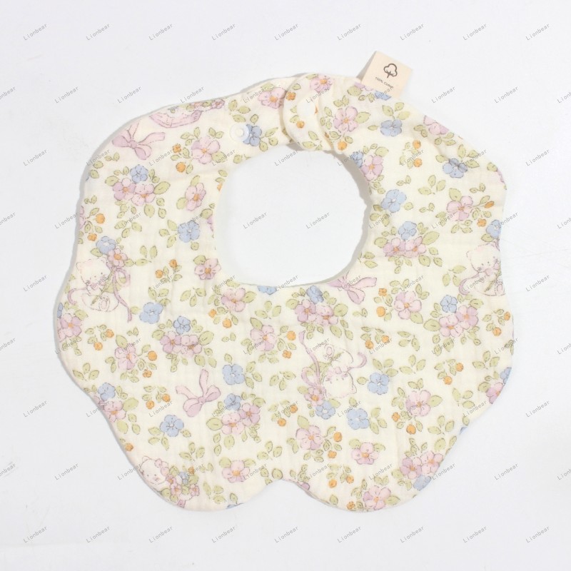 Baby Bib Supplier - Ultra Absorbent Floral Print Bandana