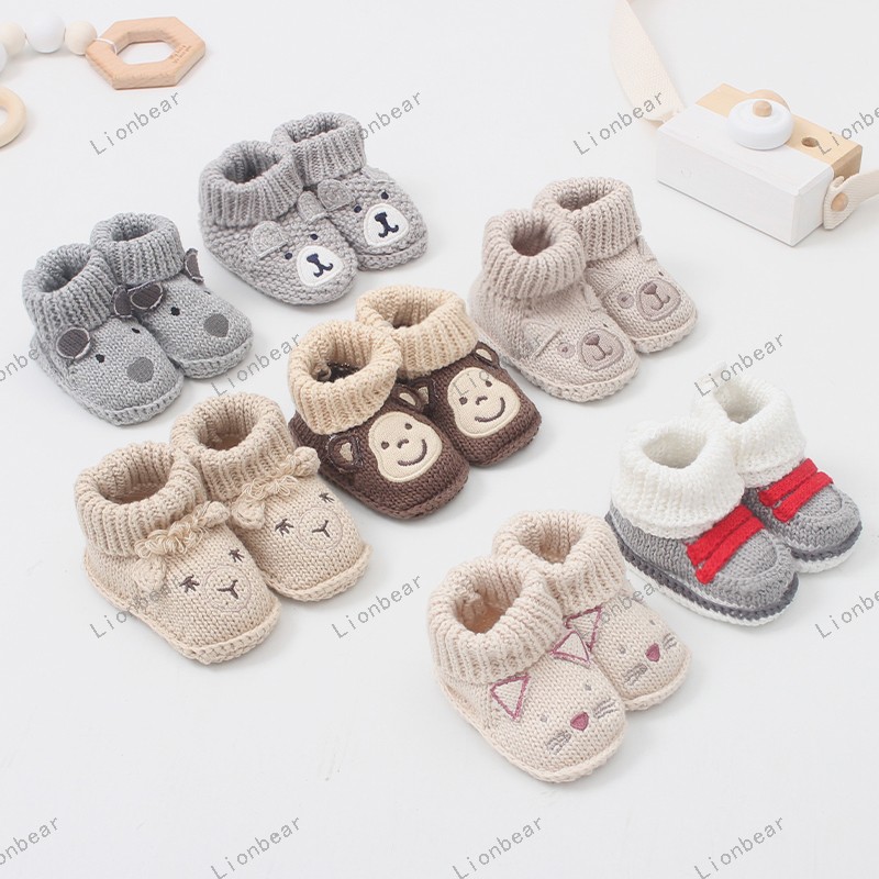Baby Shoes Supplier - Handmade Crochet Animal Flower Booties