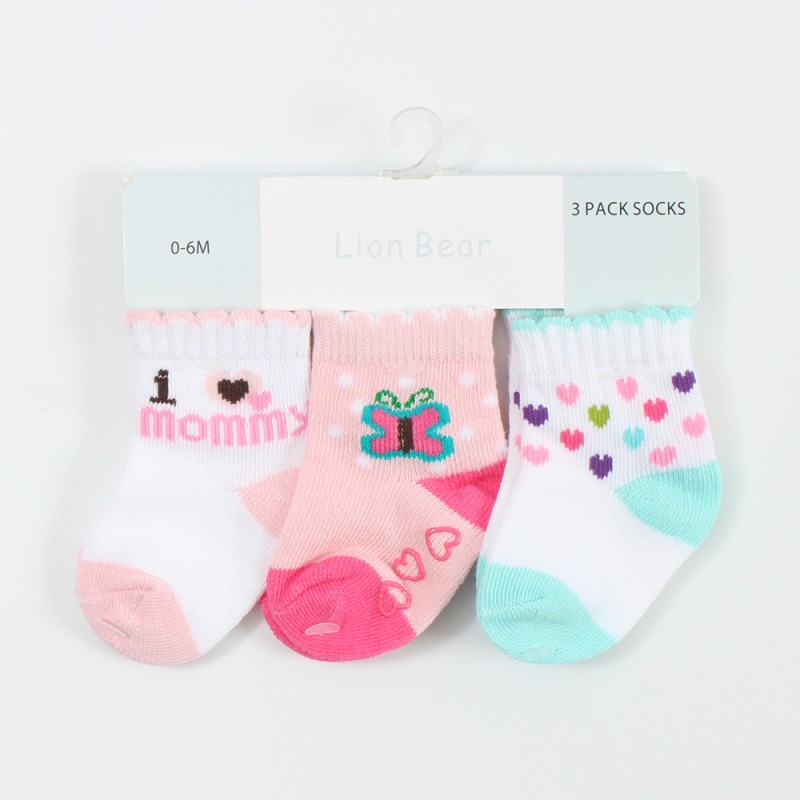 Baby Socks Manufacturer - Animal Print Long Infant Ankle Set