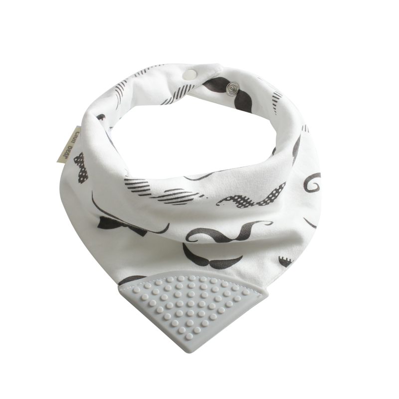 Baby Scarf Manufacturer - Custom Logo Teether Cotton Triangle