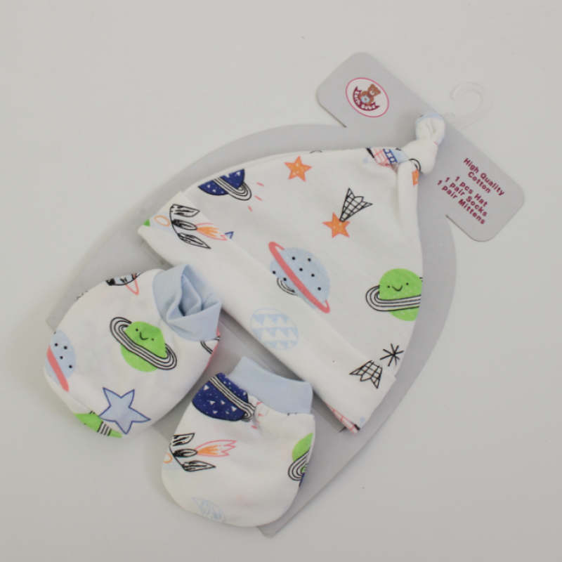 Baby Set Factory - Korea 100% Cotton Hats Shoes Gift Set