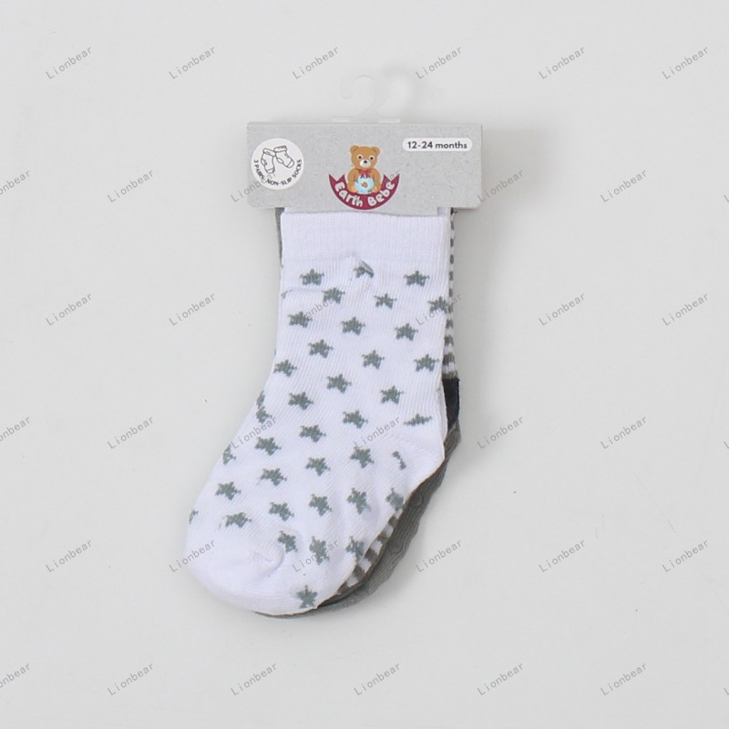 Baby Socks Supplier - 3-Pack Flat Knit Ankle Non-Slip Breathable