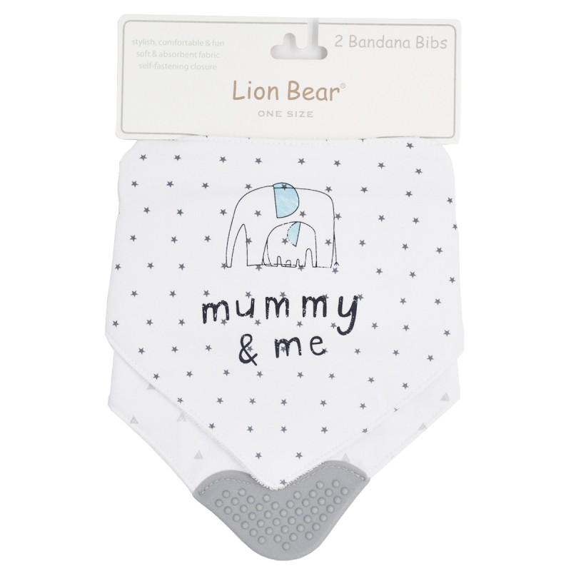 Baby Bibs Factory - Comfortable Cotton Teether 2-Pack Bandana