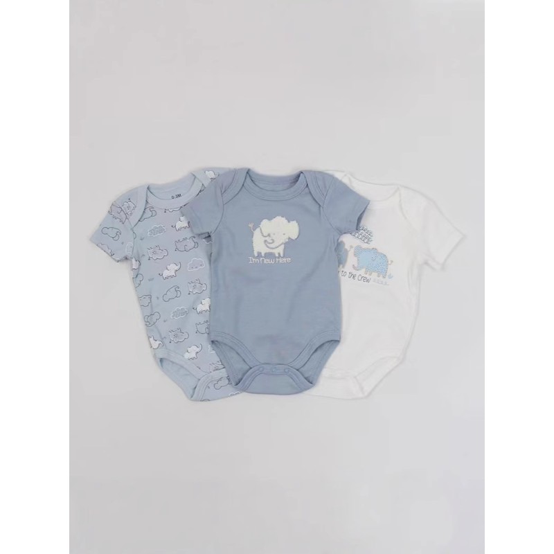 Baby Jumpsuit Factory - 100% Cotton Short-Sleeved Three-Piece