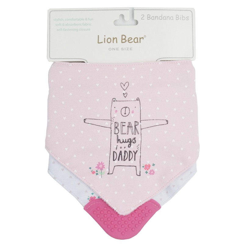 Baby Bibs Factory - Comfortable Cotton Teether 2-Pack Bandana