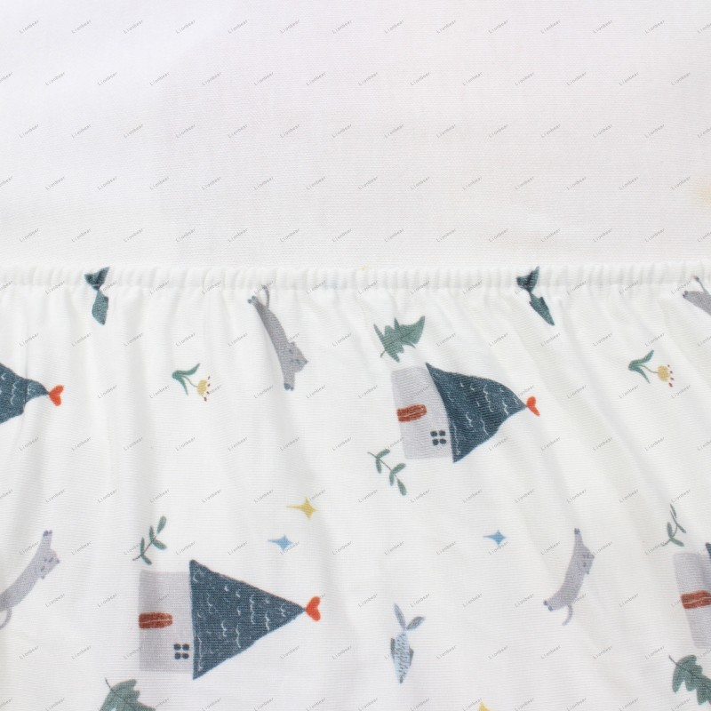 Bed Sheet Set Factory - Soft Bamboo Spandex Woven Crib