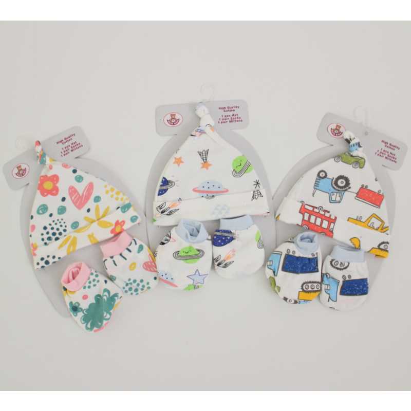 Baby Set Factory - Korea 100% Cotton Hats Shoes Gift Set