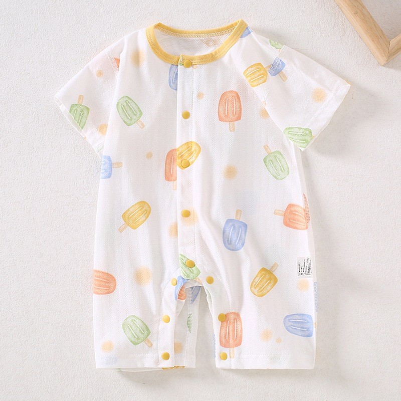 Infant Suit Manufacturer - Korean Version Thin Short-sleeved Jumpsuit