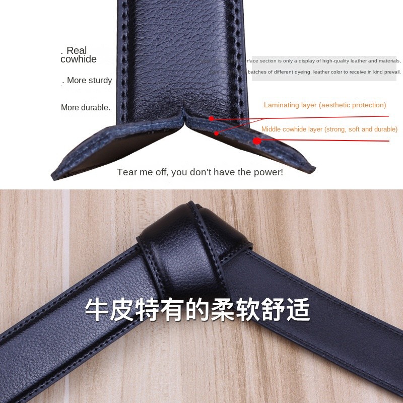 Men Belt Manufacturer - Cow Hide Leather Alloy Pin Buckle