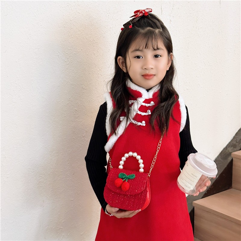 Shoulder Bag Supplier - Girl Bow Carrying Princess Chain