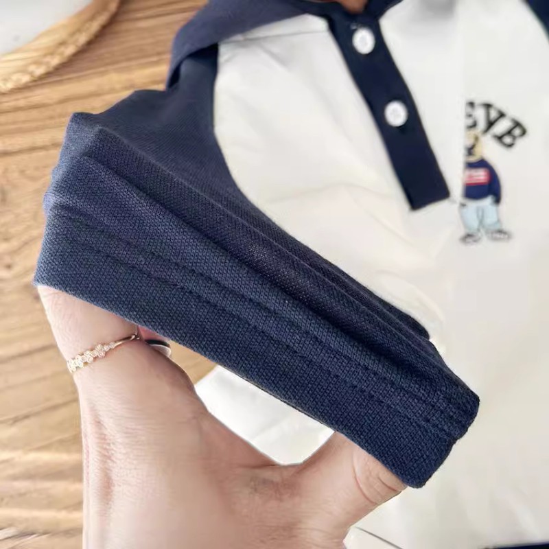 T-shirt Factory - Colour Dot Print Cool Thin White Tee