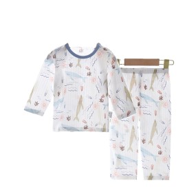 Baby Clothes Supplier - Summer Thin Pure Cotton Split Pyjamas