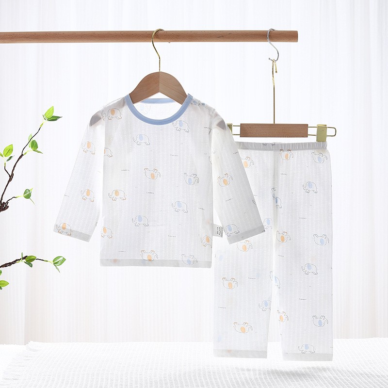Baby Clothes Supplier - Summer Thin Pure Cotton Split Pyjamas
