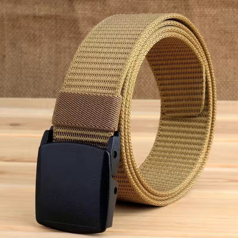 Canvas Belt Supplier - Men Business Nylon Iron Buckle Training