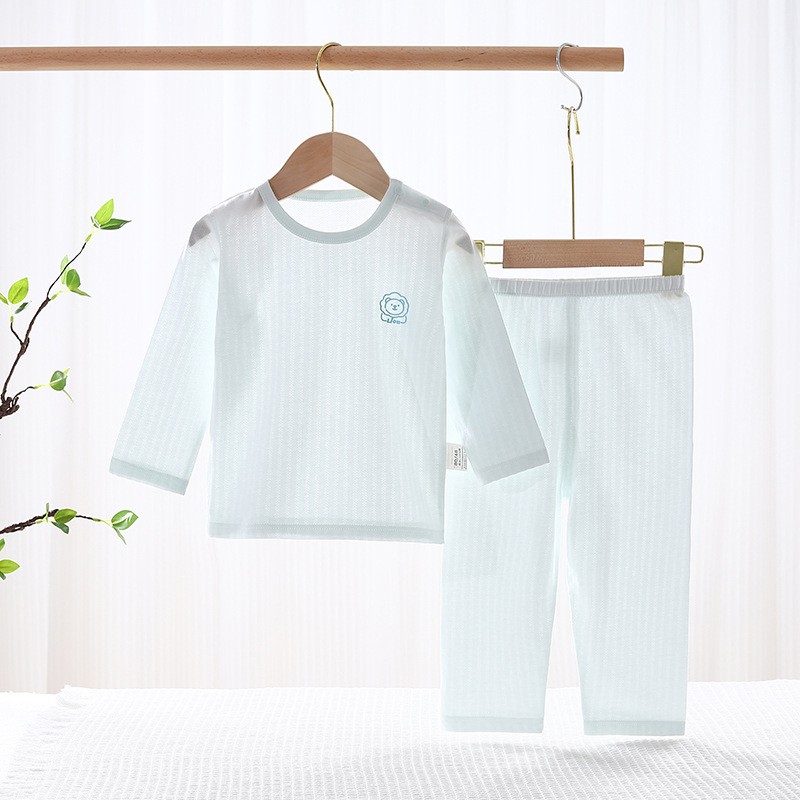 Baby Clothes Supplier - Summer Thin Pure Cotton Split Pyjamas