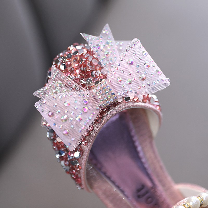 Girls Shoes Supplier - Summer Ribbon Bow Single Performance