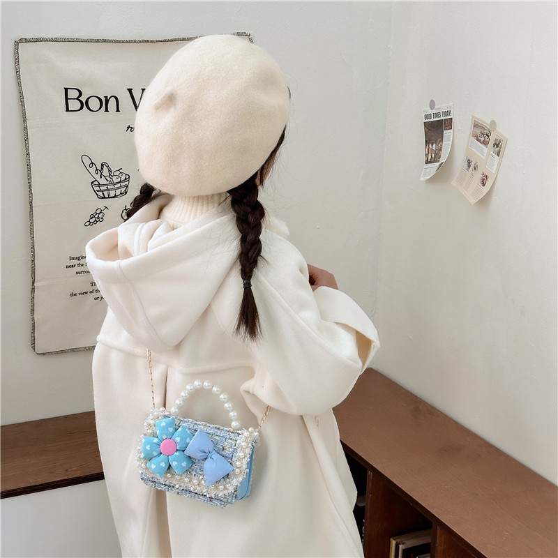 Mini Bag Factory - Fashion Girl Chain Crossbody Pearl
