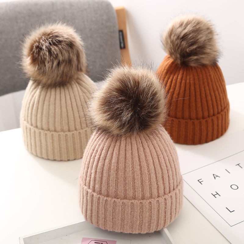 Hat Scarf Set Factory - Winter Plush Knitted Wool Three Piece