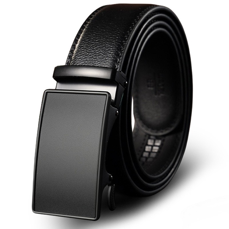 Formal Belt Manufacturer - Men Cowhide Leather Alloy Pin Buckle