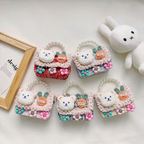 Crossbody Bag Supplier - Mini Pearl Chain Princess Small Square