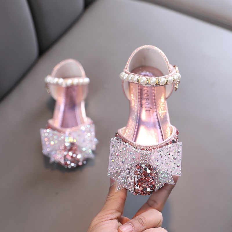 Girls Shoes Supplier - Summer Ribbon Bow Single Performance