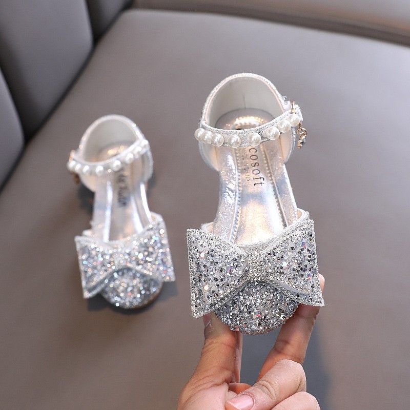 Dance Shoes Manufacturer - Pearl Water Diamond Bow Performance