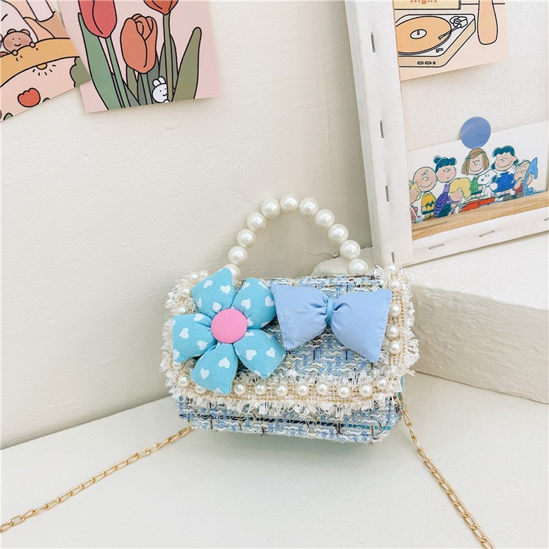 Mini Bag Factory - Fashion Girl Chain Crossbody Pearl