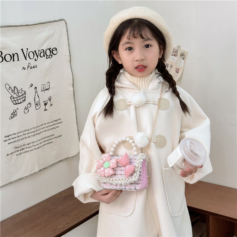 Mini Bag Factory - Fashion Girl Chain Crossbody Pearl