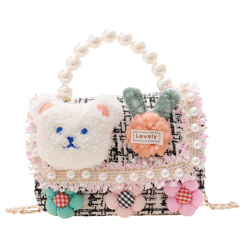Crossbody Bag Supplier - Mini Pearl Chain Princess Small Square