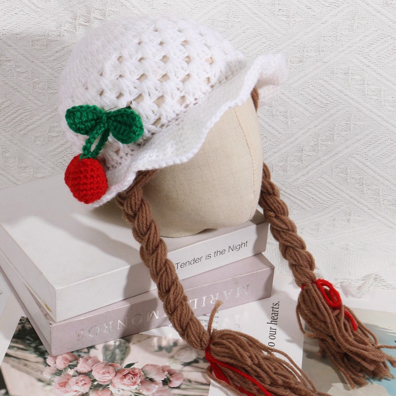 Knitted Hat Manufacturer - Autumn Winter Braids Apple Shape