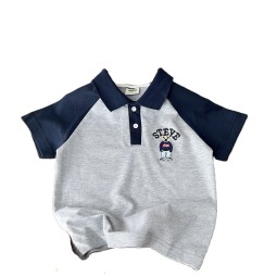 T-shirt Factory - Colour Dot Print Cool Thin White Tee