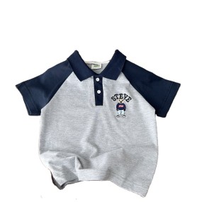 T-shirt Factory - Colour Dot Print Cool Thin White Tee