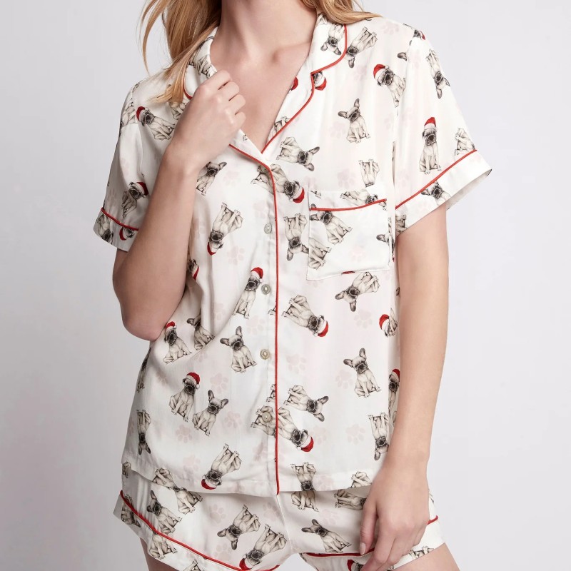 Woman Pyjamas Factory - Custom Organic Bamboo Cotton 2-Piece Summer Oversize Lounge