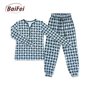 Women Sleepwear Supplier - Custom Adult Pyjamas Long Sleeve Matching Christmas Bamboo Set