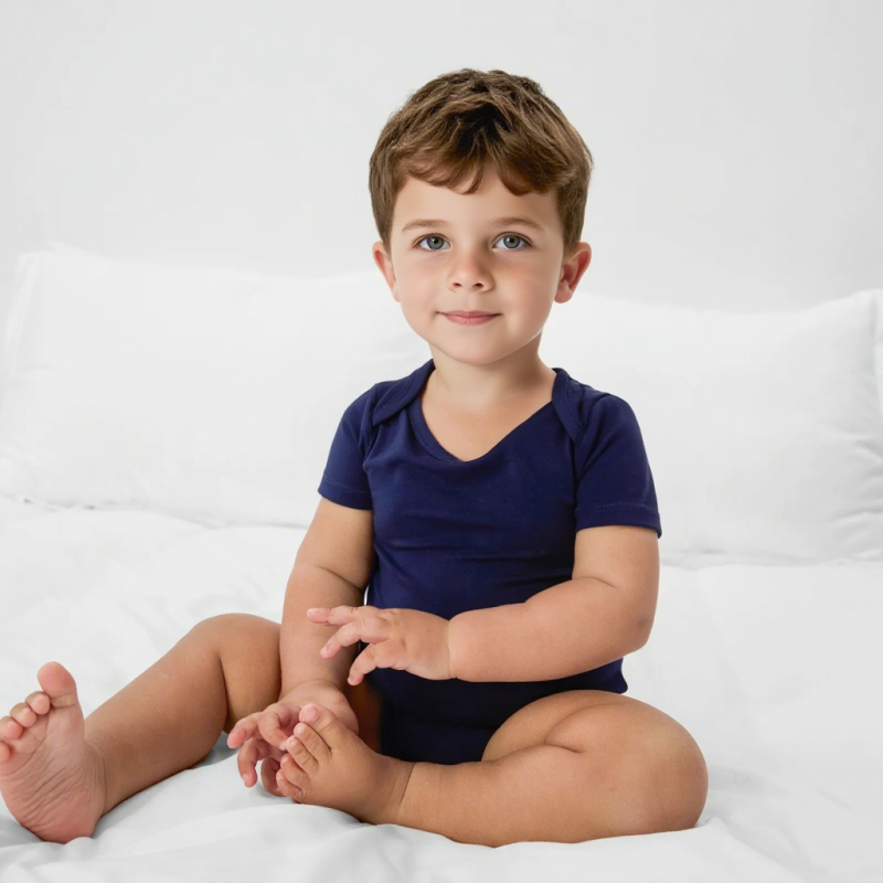 Baby Romper Manufacturer - OEM Custom Short Sleeves Comfortable Bamboo Lyocell Fabric