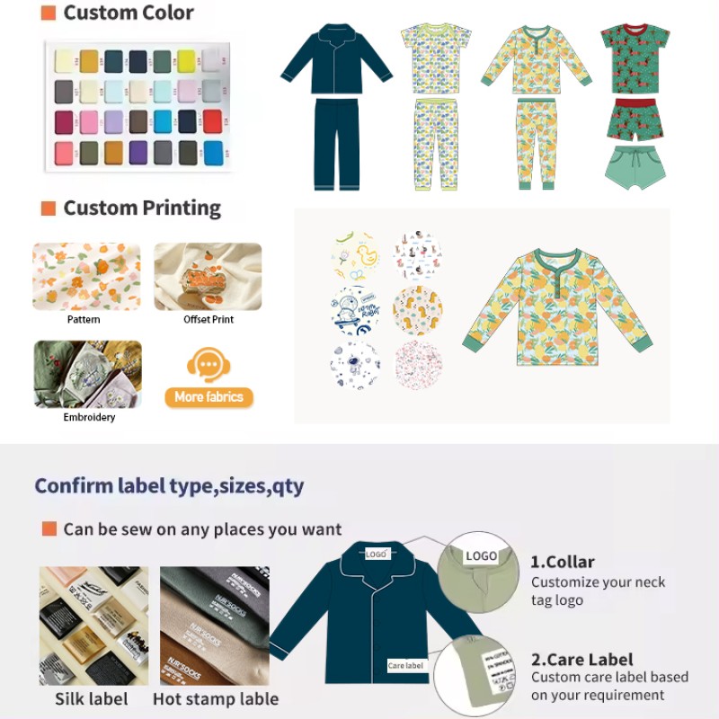 Family Pajamas Set Supplier - High Quality Bamboo New Print Mommy and Me Baby Zipper Romper