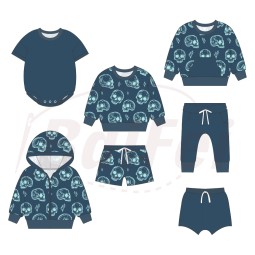 Kids Clothes Manufacturer - Custom Logo Designer Wholesale Sportswear Cotton Sweatsuit Set