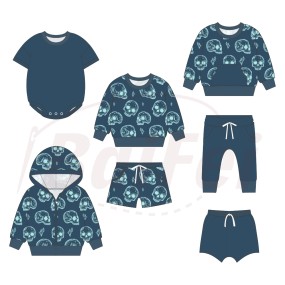 Kids Clothes Manufacturer - Custom Logo Designer Wholesale Sportswear Cotton Sweatsuit Set