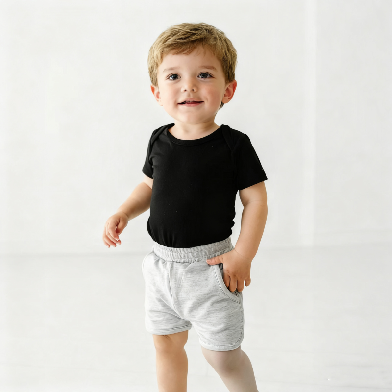 Baby Romper Manufacturer - OEM Custom Short Sleeves Comfortable Bamboo Lyocell Fabric