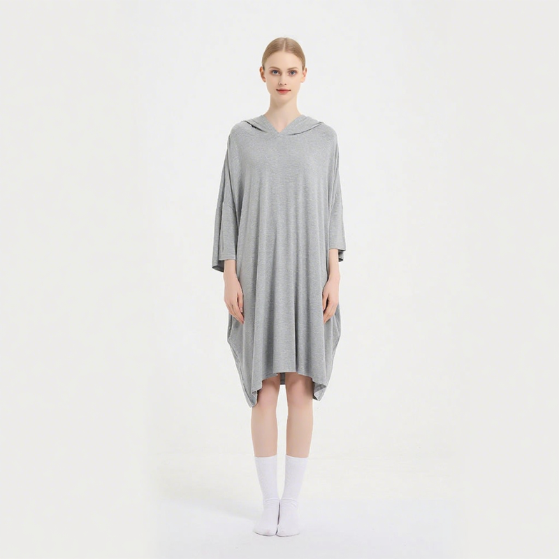 Women Sleep Tee Factory - OEM Custom Soft Plus Size Short Sleeve Nightshirt with Pockets