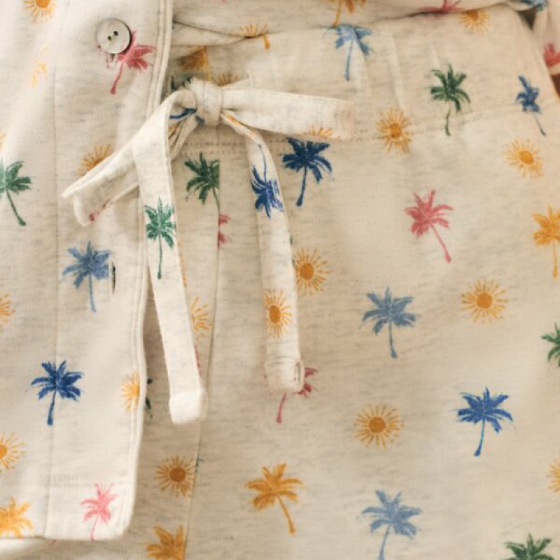 Bamboo Pajama Set Factory - Organic Cotton Custom Print Lounge Set for Women Sleepwear