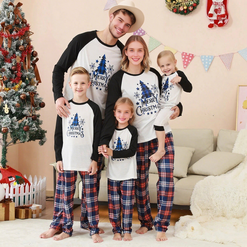 Family Pajamas Supplier - Family Christmas Pajamas Set Fashion Print Father Mother Kids